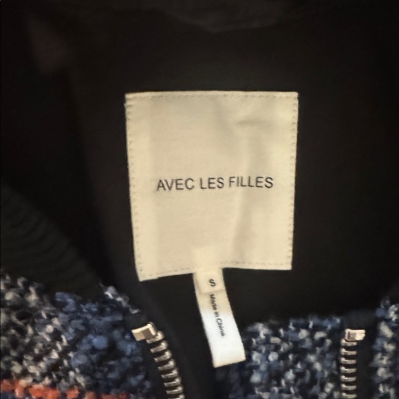 Avec Les Filles Blue Plaid Bomber Jacket NEW never worn - Picture 12 of 12